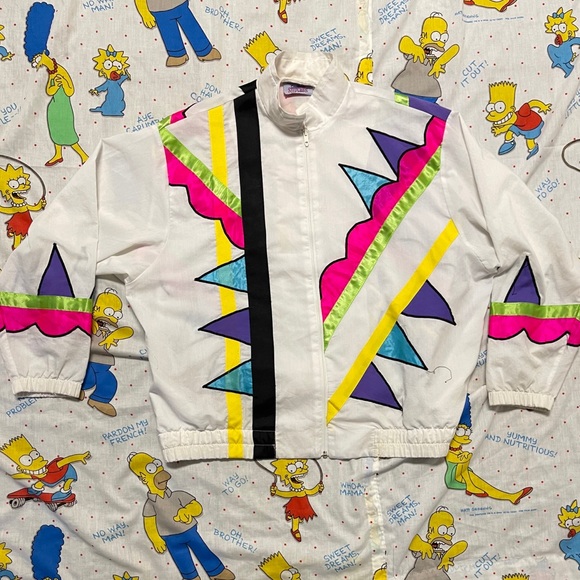 Vintage 80s Colorful Funky Jacket